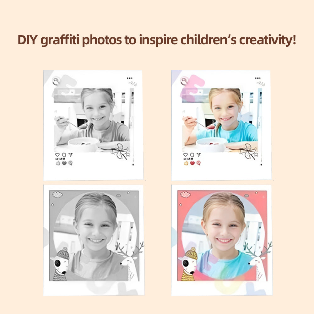 Instant print camera for kids, creative Christmas and birthday gift